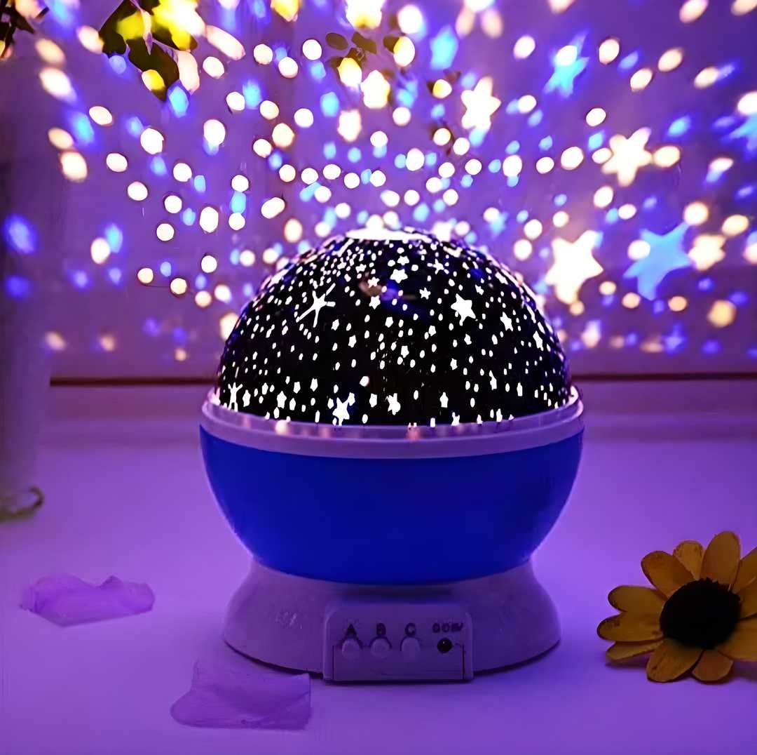 Star Moon LED Night Lamp – Projector for Bedroom & Kids